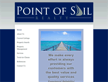 Tablet Screenshot of pointofsailrealty.com
